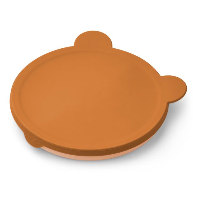 Assiette compartimenté Frodo et son couvercle | Rose