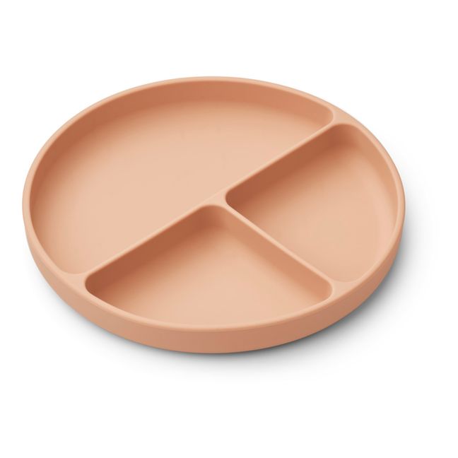 Plato compartimentado de Frodo y su tapa | Rosa