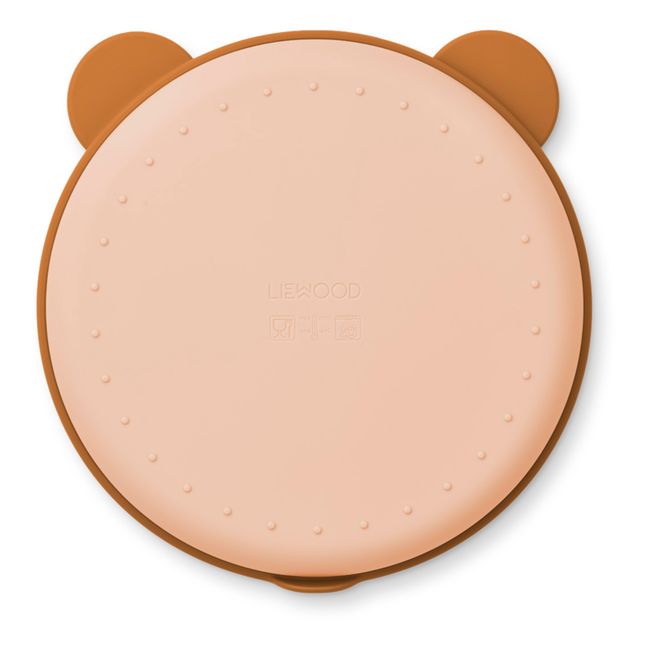 Assiette compartimenté Frodo et son couvercle | Rose