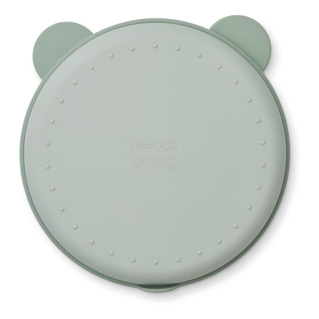 Assiette compartimenté Frodo et son couvercle | Bleu