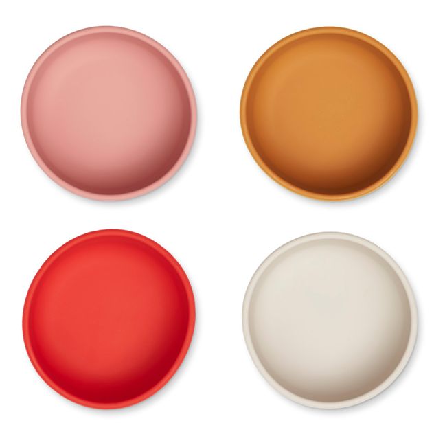 Iggy Silicone Bowls - Set of 4 | Red