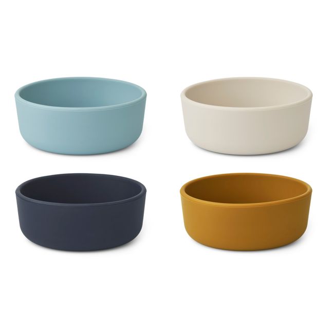 Iggy Silicone Bowls - Set of 4 Azul