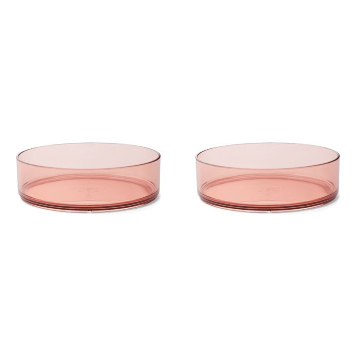 Nara Tritan Bowls - Set of 2 | Pink- Product image n°0