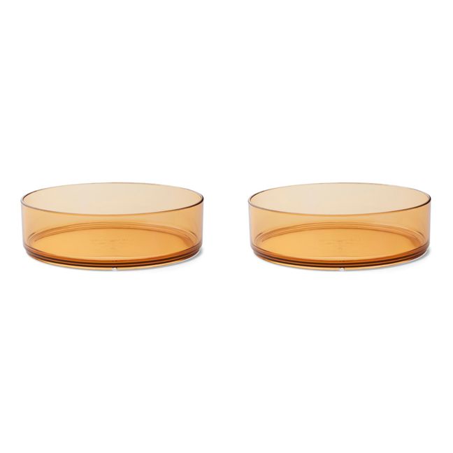 Bols Nara en tritan  - Set de 2 | Jaune moutarde