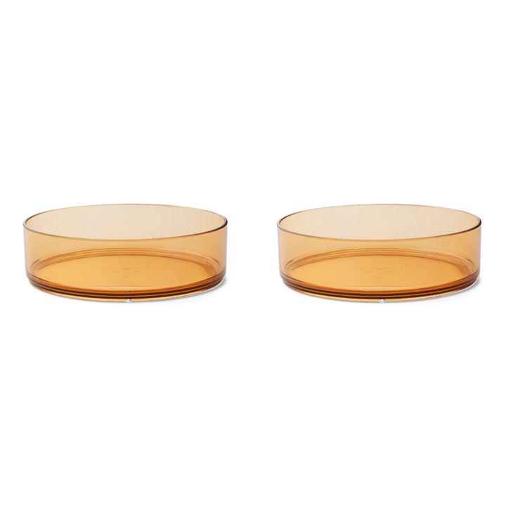 Nara Tritan Bowls - Set of 2 | Mustard- Product image n°0