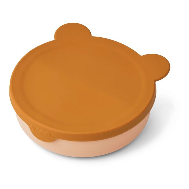 Rosie Compartment Bowl and Lid Rosa