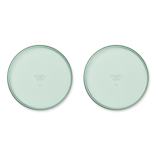 Uma Tritan Plates - Set of 2 Pale green