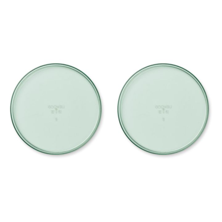 Assiettes Uma en tritan-set de 2 | Vert pâle- Image produit n°1