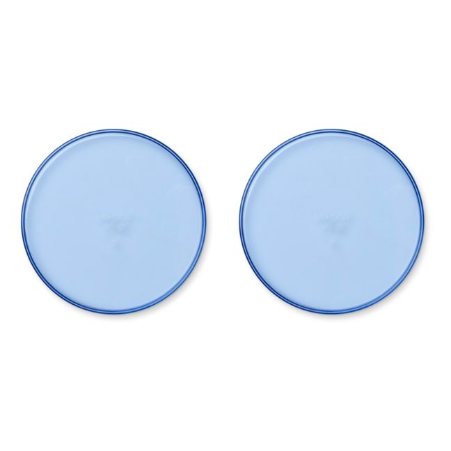 Uma Tritan Plates - Set of 2 | Blue