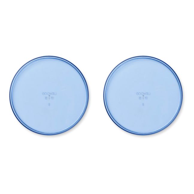 Uma Tritan Plates - Set of 2 Blue