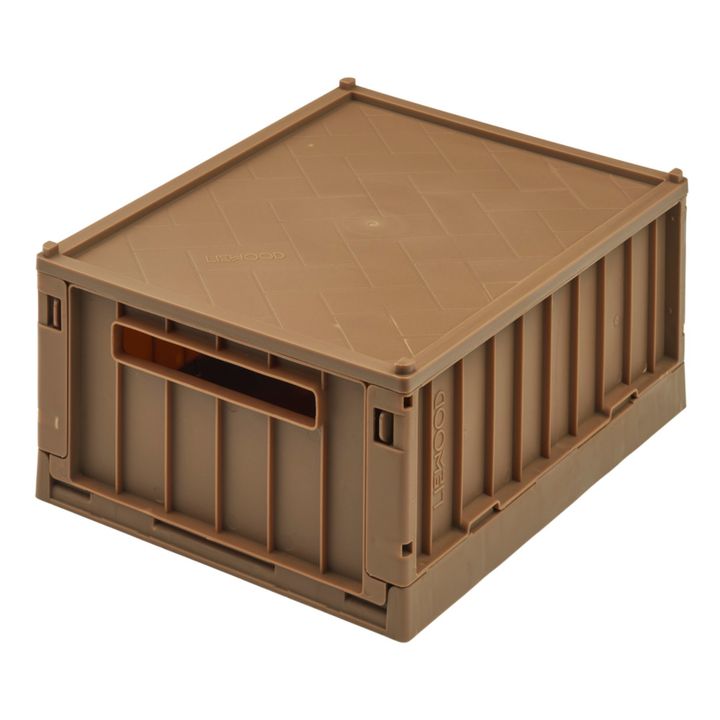 Weston Collapsible Storage Crates with Lid - Set of 2 Braun- Produktbild Nr. 0