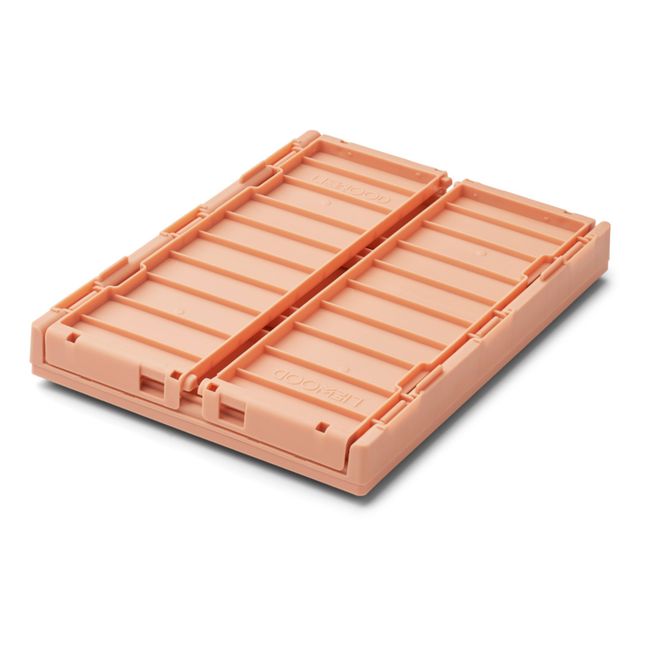 Weston Collapsible Storage Crates with Lid - Set of 2 | Pink