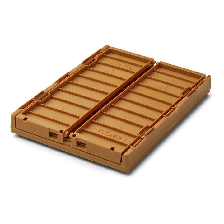 Weston Collapsible Storage Crates with Lid - Set of 2 Caramel- Product image n°2