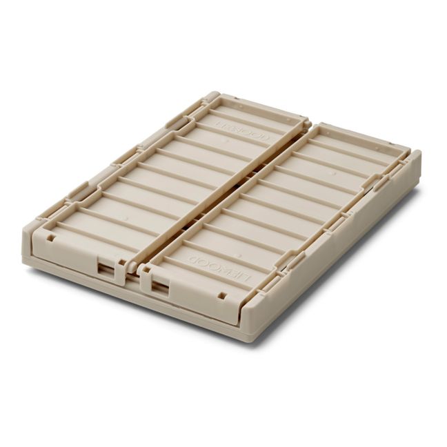 Weston Collapsible Storage Crates with Lid - Set of 2 Sabbia
