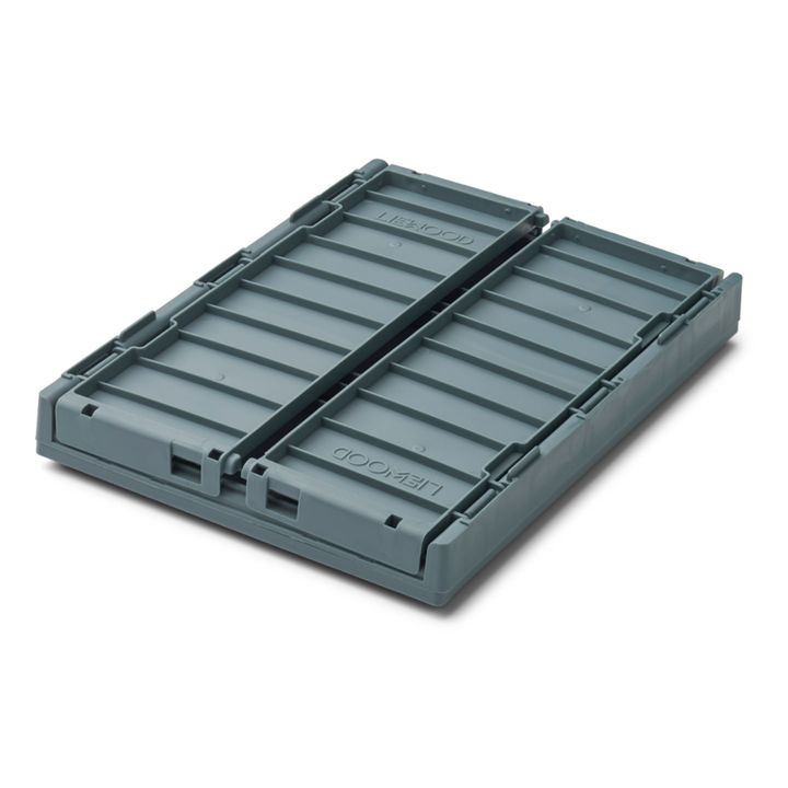 Weston Collapsible Storage Crates with Lid - Set of 2 Graublau- Produktbild Nr. 2