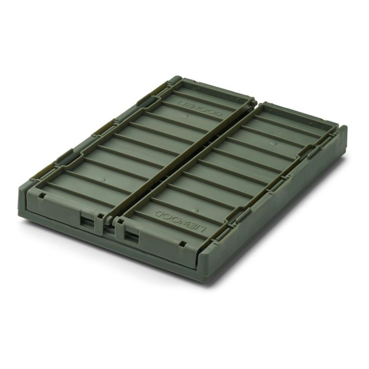 Weston Collapsible Storage Crates with Lid - Set of 2 Dark green- Product image n°2
