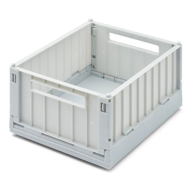 Weston Collapsible Storage Crates with Lid - Set of 2 | Blu