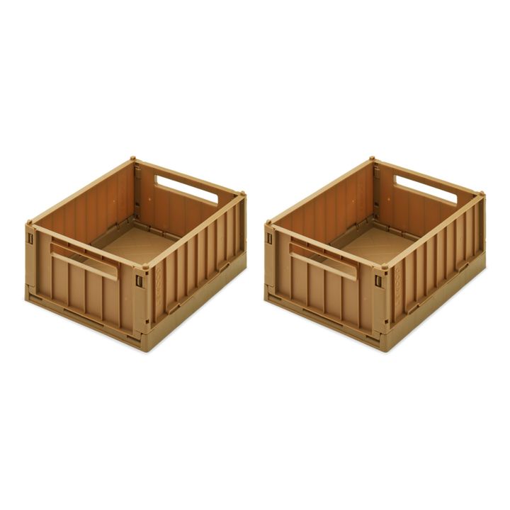 Weston Collapsible Crates - Set of 2 | Brown- Product image n°0