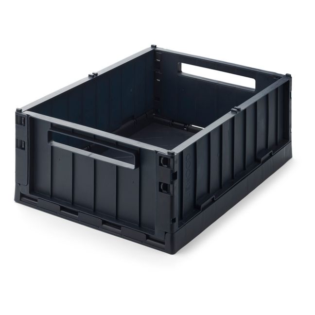 Weston Collapsible Crate Blu marino
