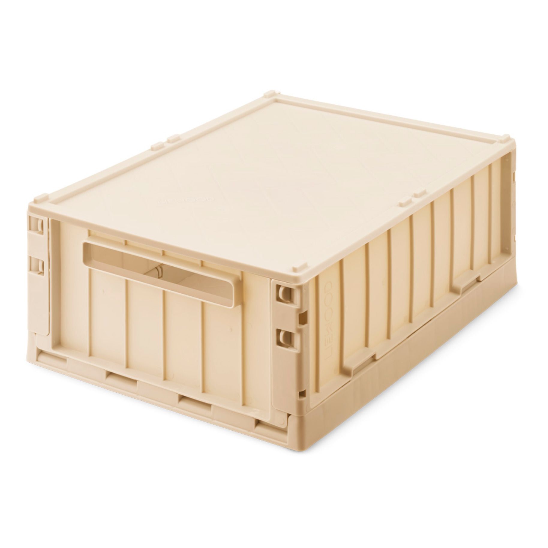 Weston Collapsible Storage Crate with Lid | Nude- Imagen del producto n°0