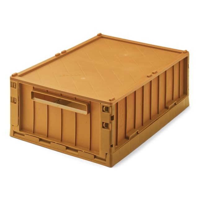 Weston Collapsible Storage Crate with Lid | Caramelo