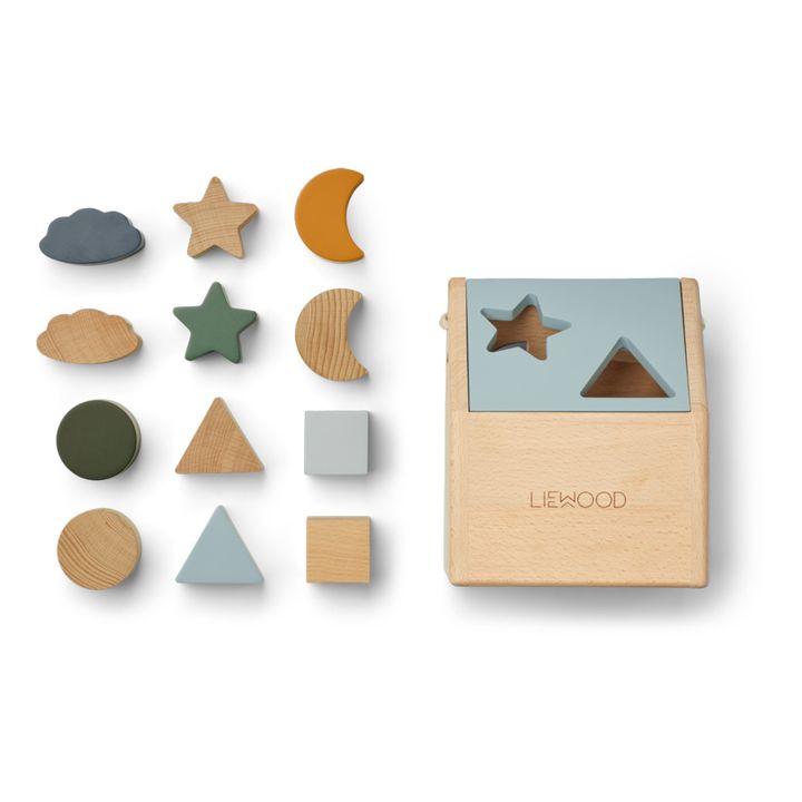 Caja de formas de madera Ludwig | Verde- Imagen del producto n°1