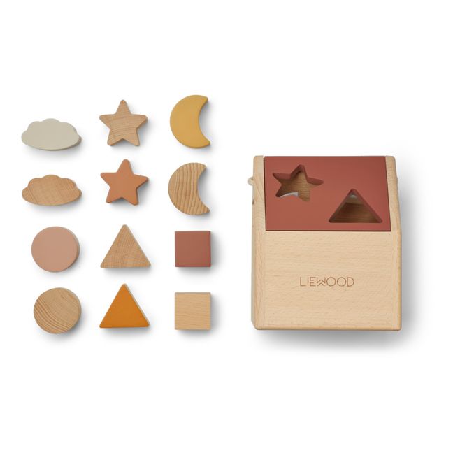 Ludwig Wooden Shape Sorting Game Pink