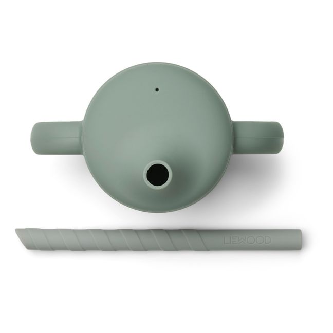 Cameron Silicone Learning Cup and Straw | Verde