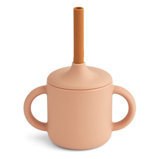 Cameron Silicone Learning Cup and Straw | Rosa