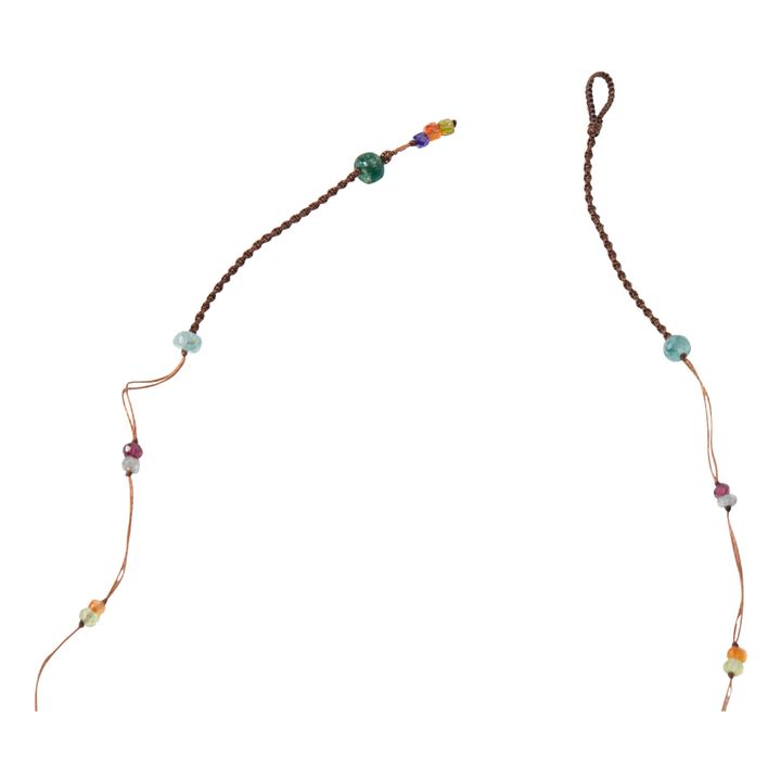 Tibetan Strawberry Pink Short Necklace | Tabacco- Immagine del prodotto n°3