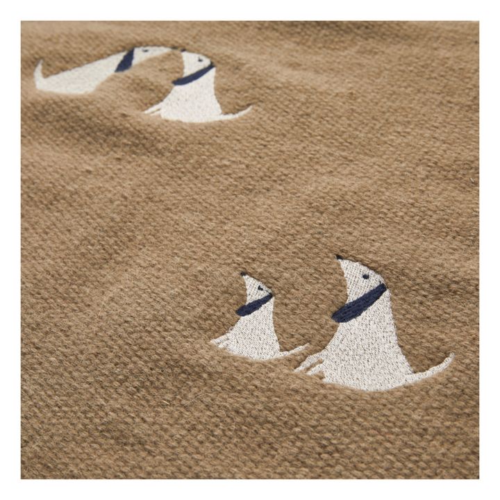 Teppich Bent aus Wolle und Baumwolle Beige- Produktbild Nr. 1