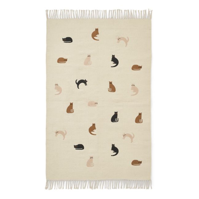 Bent Wool and Cotton Rug | Nude