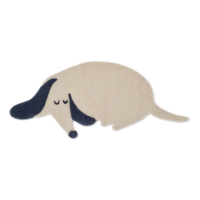 Teppich Jena aus Wolle und Baumwolle | Beige
