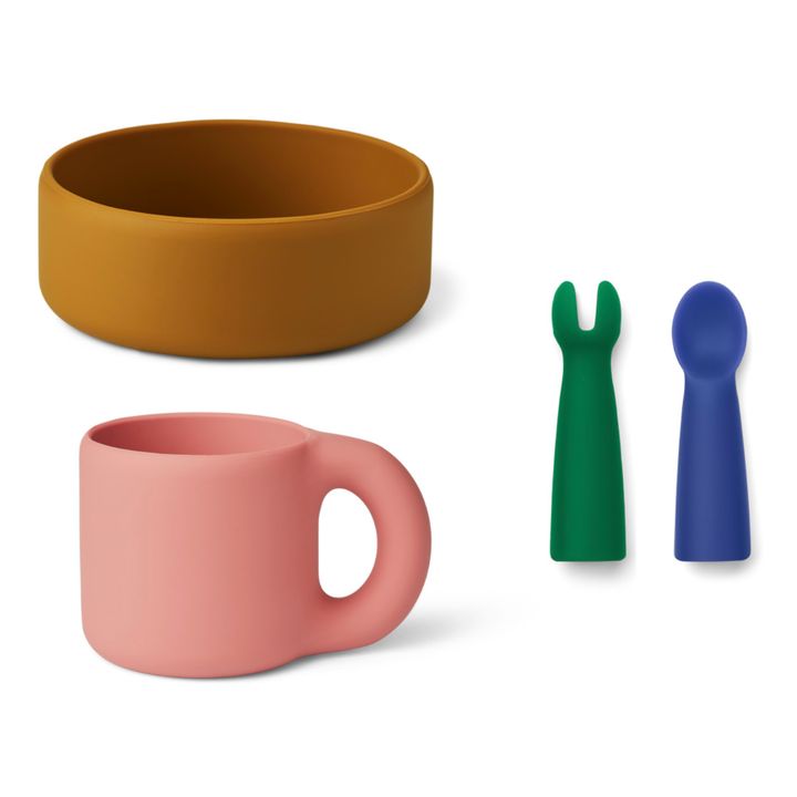 Set de vaisselle Lise- set de 4 | Vert- Image produit n°0