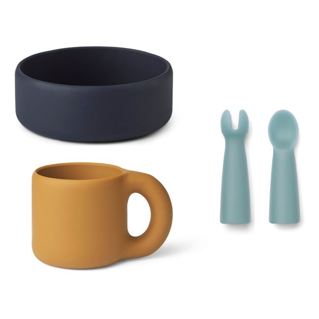 Lise Tableware Set - 4 Pieces | Blue