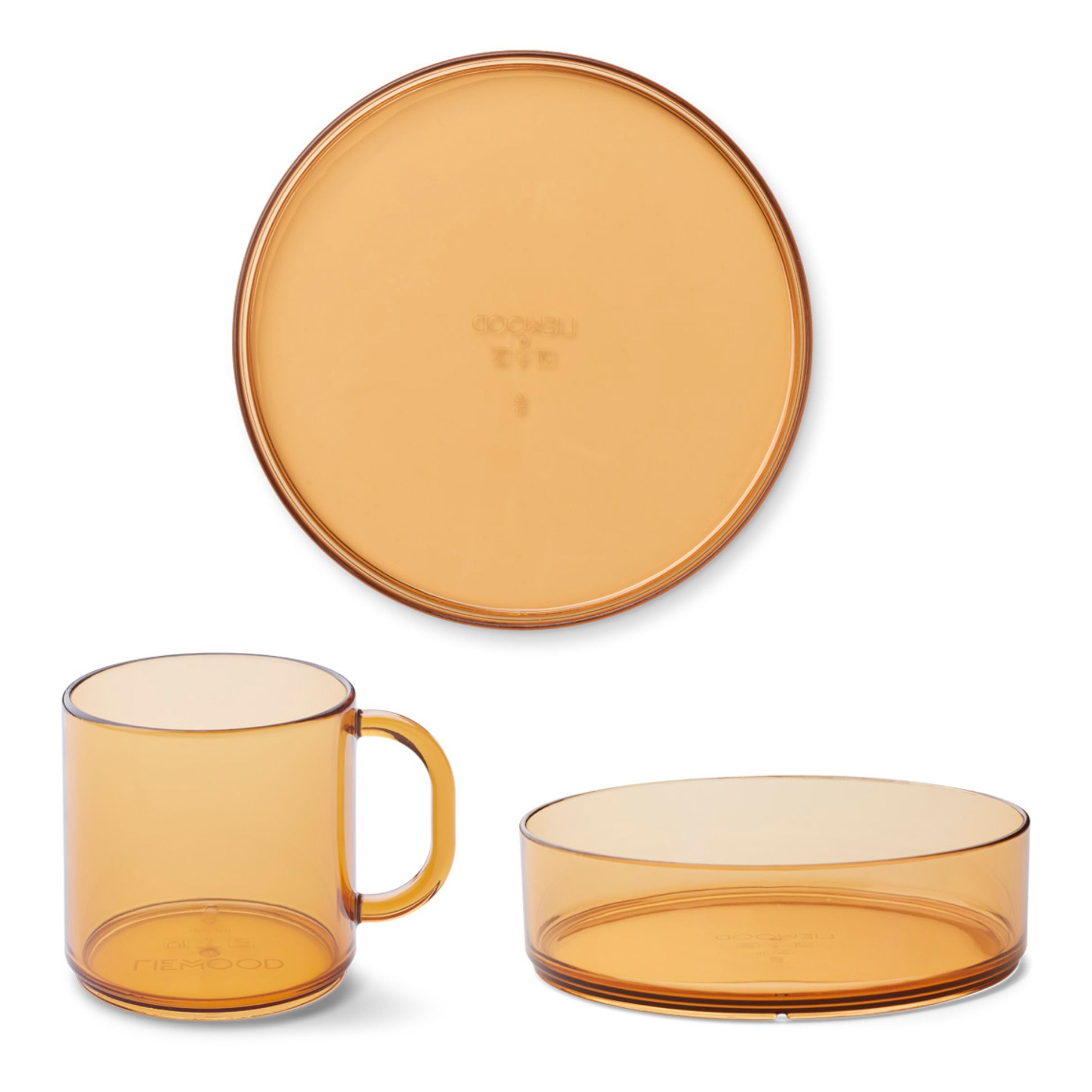 Set de vaisselle Siva en tritan-set de 3 | Jaune moutarde- Image produit n°0