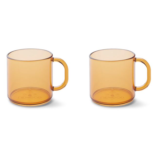 Tomo Tritan Cups - Set of 2 | Mustard