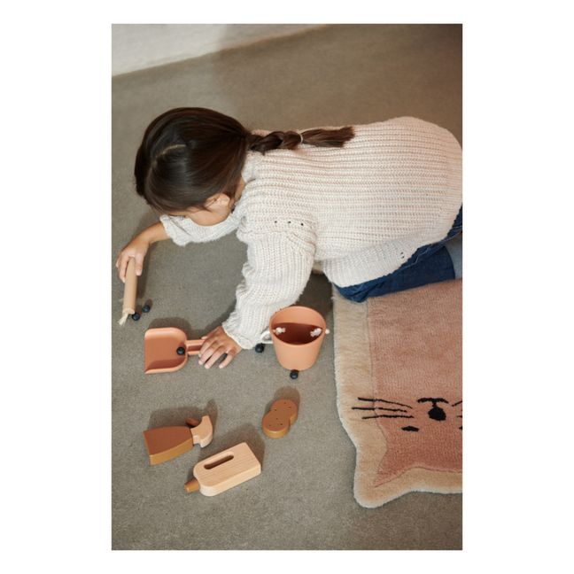 Haushalts-Set Kimbie aus Holz | Rosa