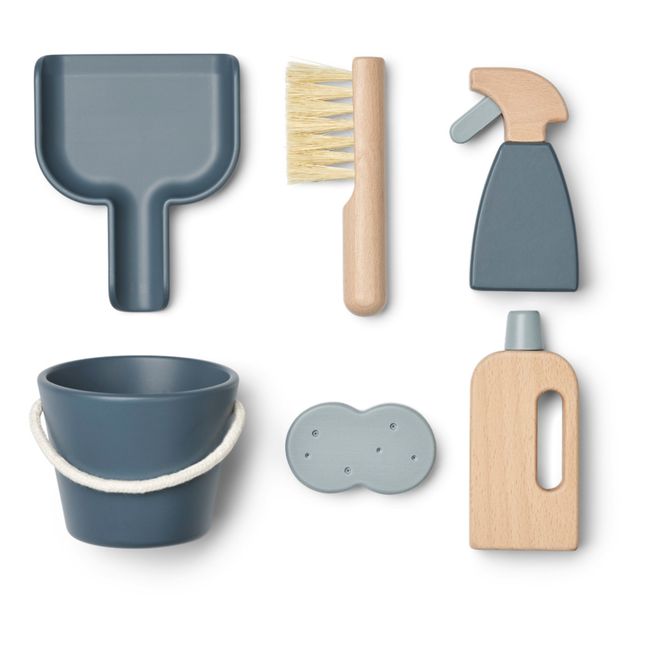 Kimbie Wooden Cleaning Set | Graublau