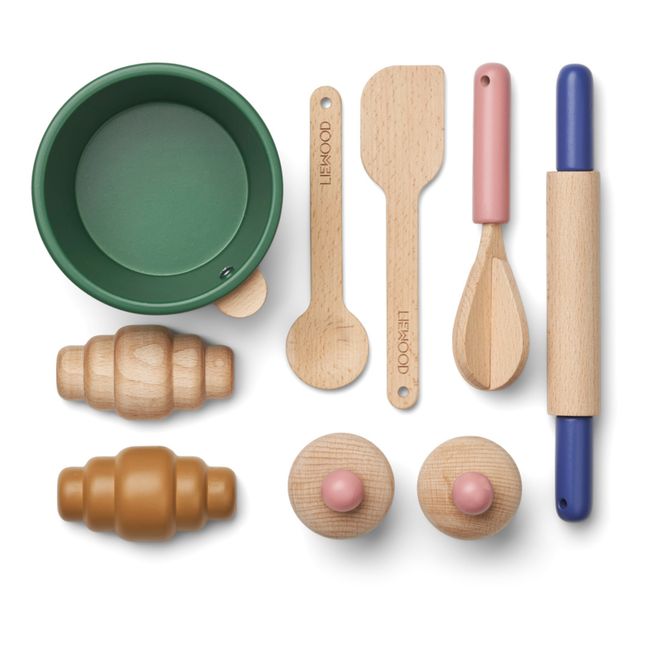 Juego de cocina de madera Lisbeth | Verde