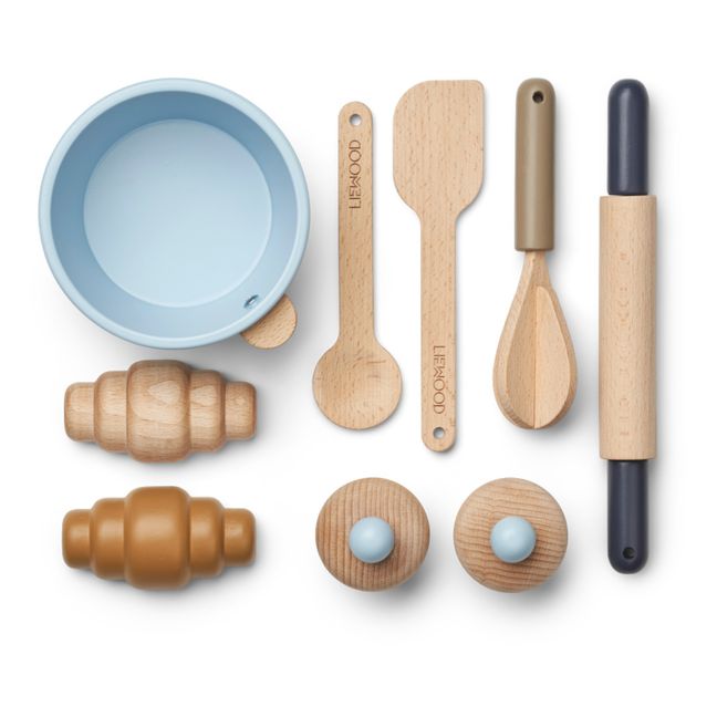 Lisbeth Wooden Cooking Set | Blue