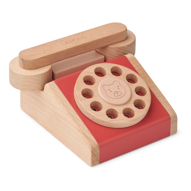 Selma Classic Wooden Telephone Rot