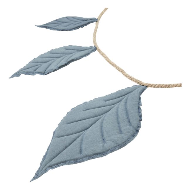 Linen Leaf Garland | Blue
