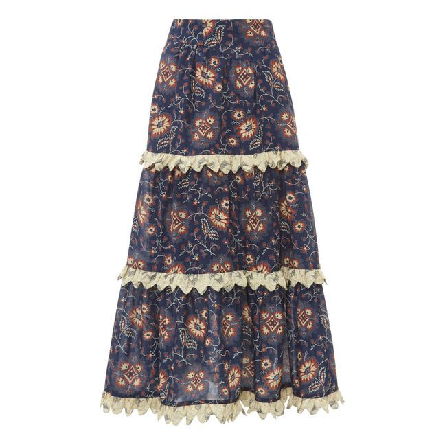 Robina Frill Skirt | Blu marino