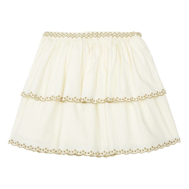 Belle Embroidered Skirt | Ecru