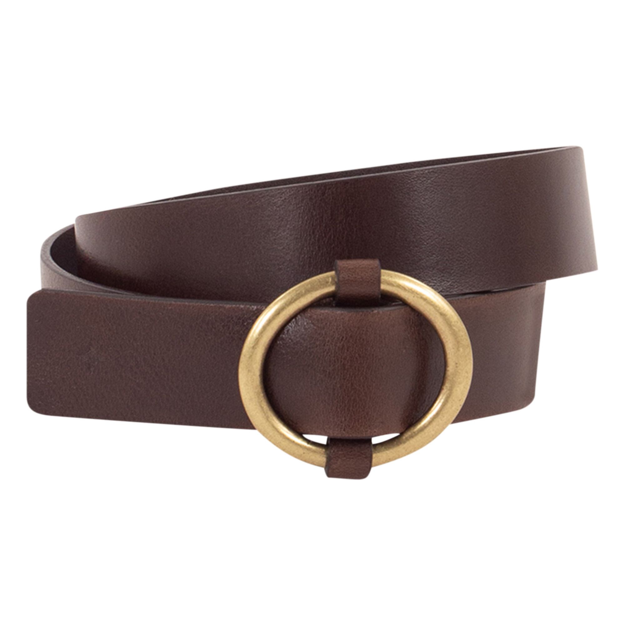 Tisao Leather Belt | Cioccolato- Immagine del prodotto n°0