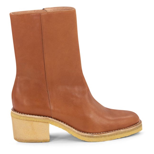 Boots Gustavien Cuir | Camel