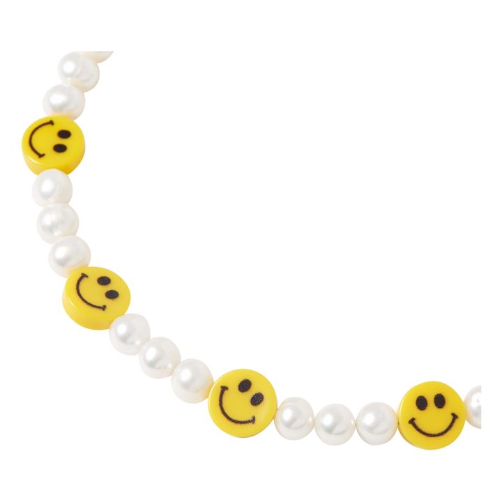 Collier Perles Smiley Jaune- Image produit n°3