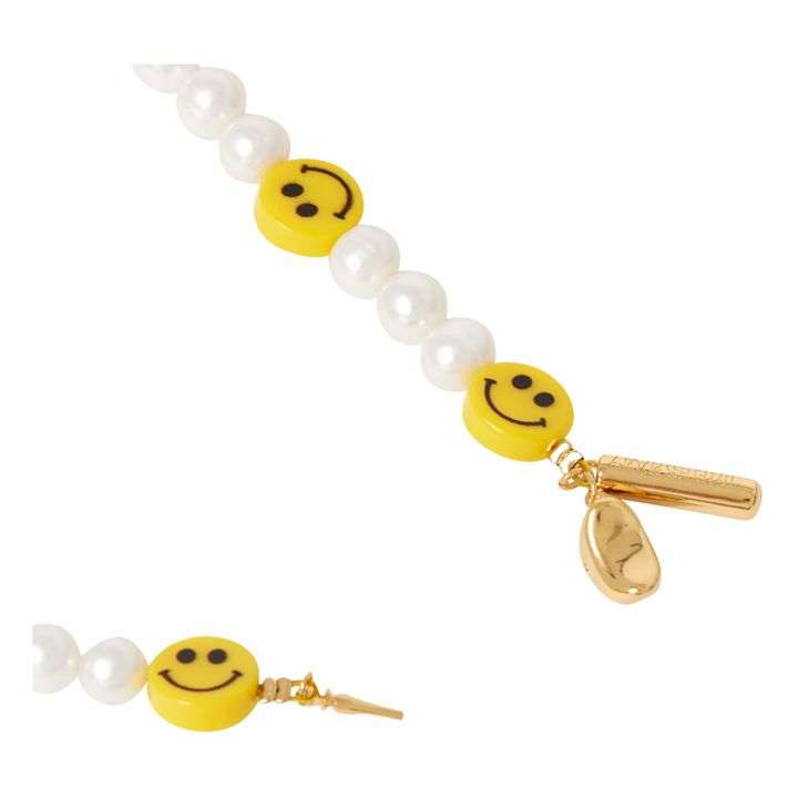 Smiley Pearl Necklace Yellow- Product image n°4