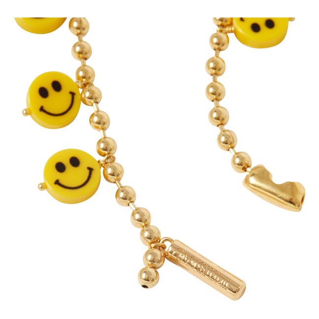 Smiley Ankle Bracelet | Dorato